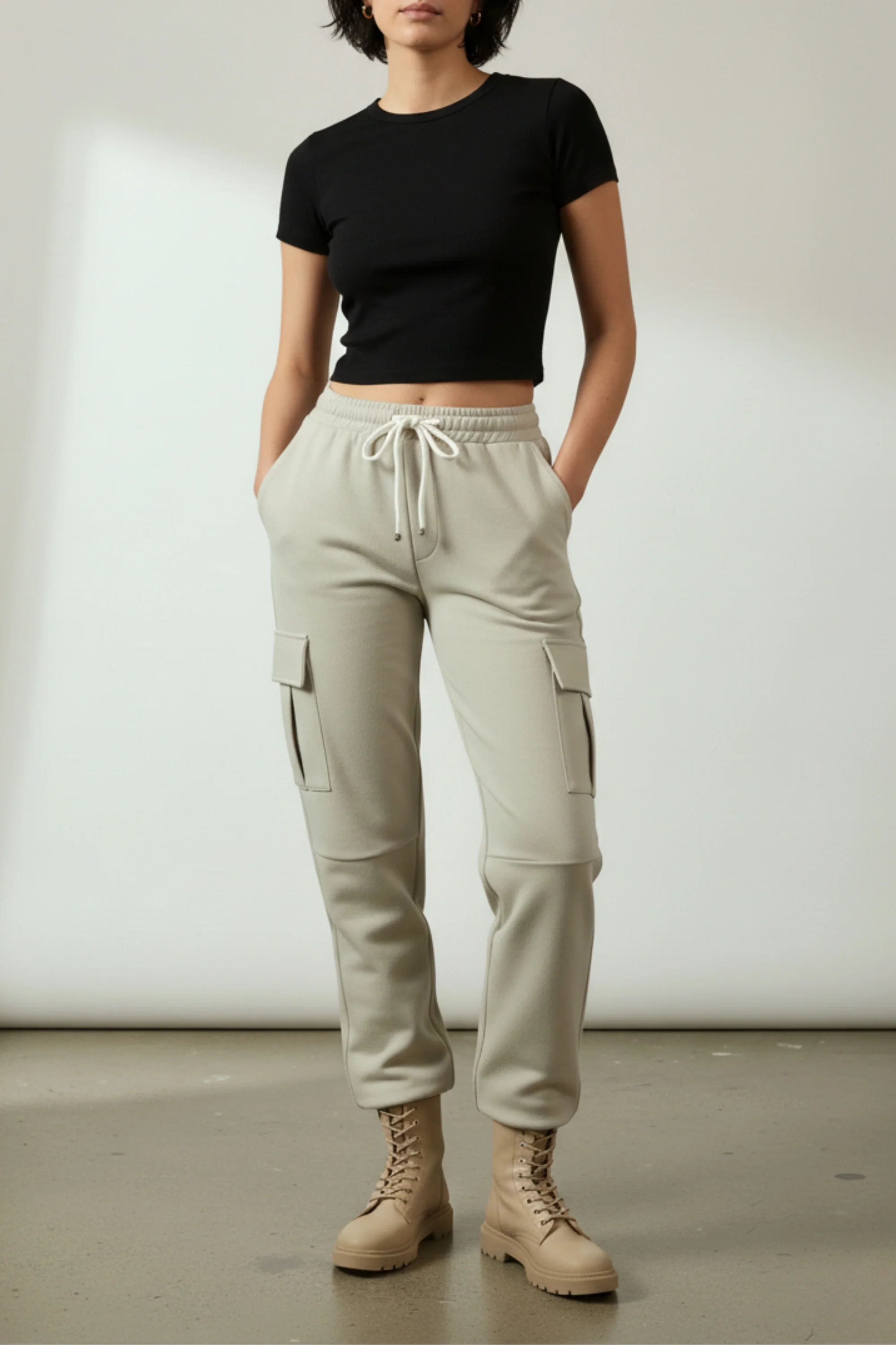 Soft Sage Utility Cargos